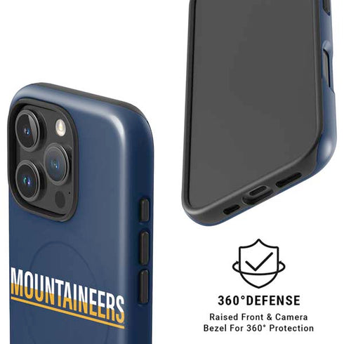 West Virginia University Blue Wood Floor iPhone 16 Pro Magsafe Impact Case